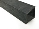 Colour: Black,  Assembly Type: Pyramid Top,  Dimensions: (D)80 x (W)80 x (L)1500mm