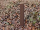 Colour: Brown (Mahogany),  Dimensions: (H)400 x (W)70 x (D)30mm | Spike ()8 x  (L)100mm