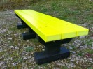 Colour: Yellow Slats/Black Base,  Size: (L)1500 x (W)310 x (H)305 x (SH)305mm