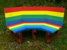 Recycled Plastic Multicoloured Children's Buddy Bench