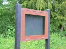 Recycled Plastic Information Stand  Notice Board