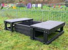 Sand pit with 2 seats | Recycled Plastic