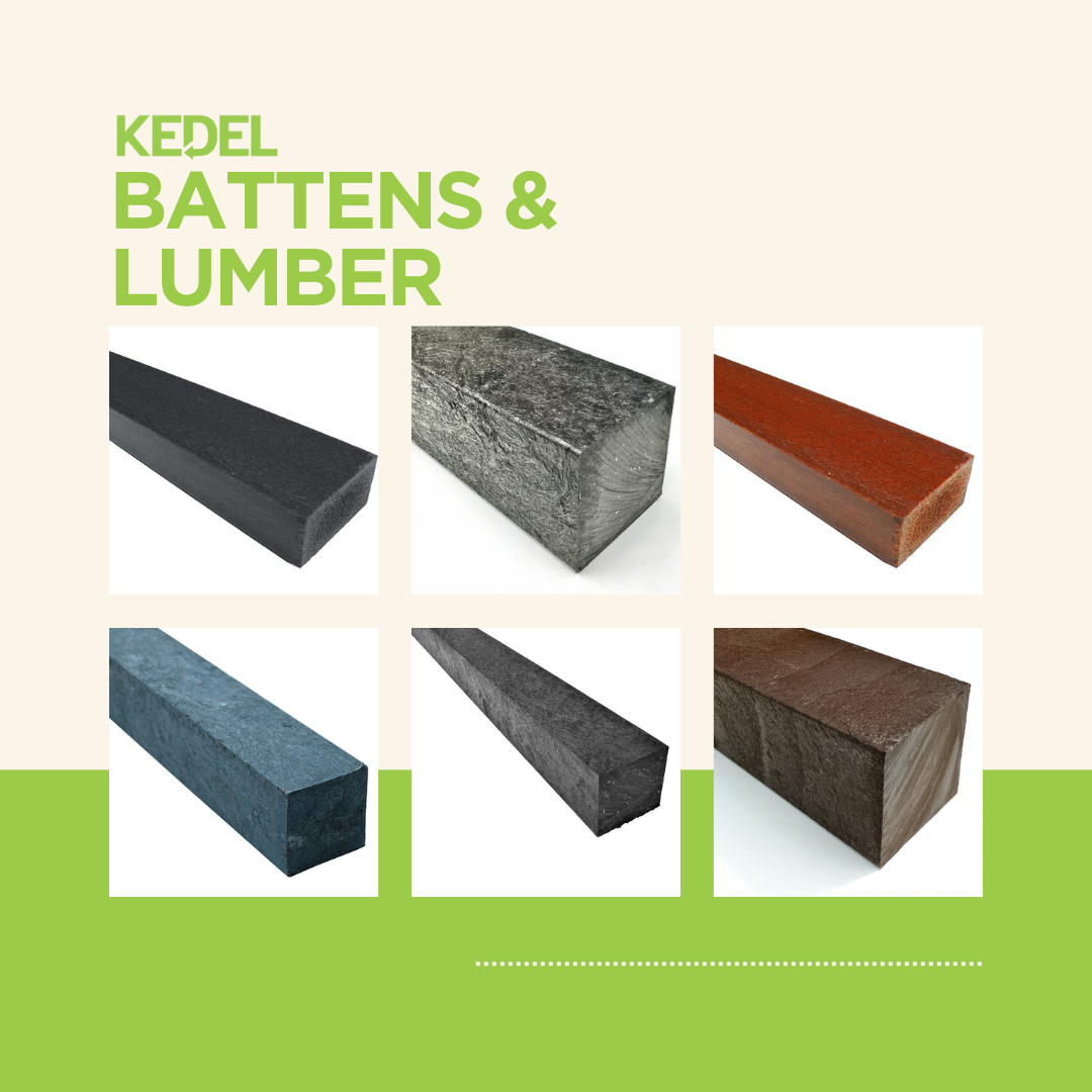 Recycled Plastic Planks and Profiles - Durable Timber Alternative