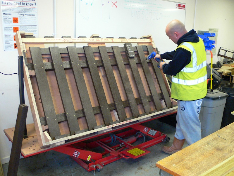 construction of recycled plastic fence panel