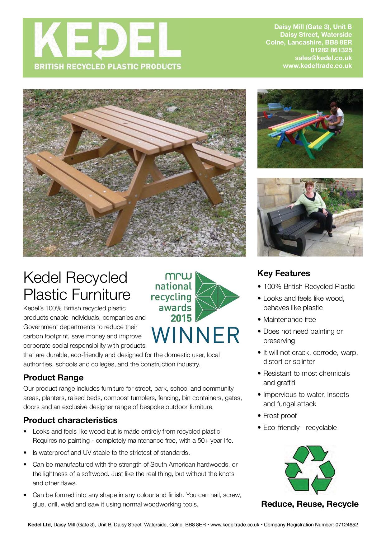 Kedel Recycled Plastic Furniture Apr15 Pages