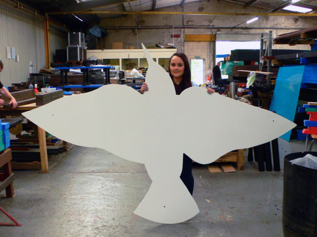 "The Swoop" Starlings Land Scupture | Kedel Product Design Services 