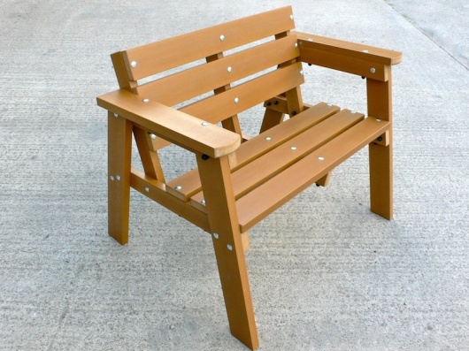 Recycled Plastic 2 Seater Garden Bench | Thames