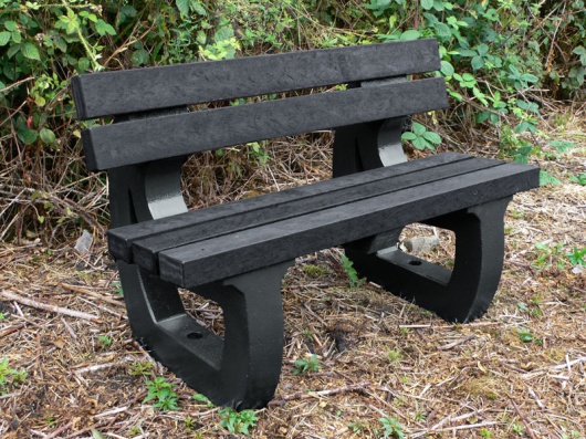 Recycled Plastic Garden Bench Seater Colne