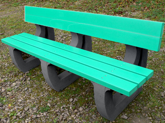 Recycled Plastic 4 Seater Bench Colne Sports/Leisure