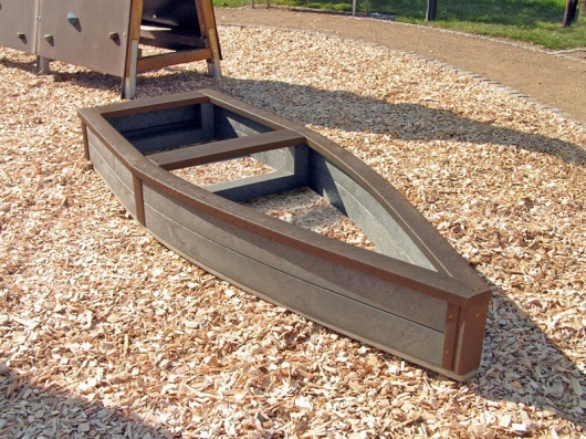 Children's Recycled Plastic Adventure Ship  Sand Box  Raised Bed