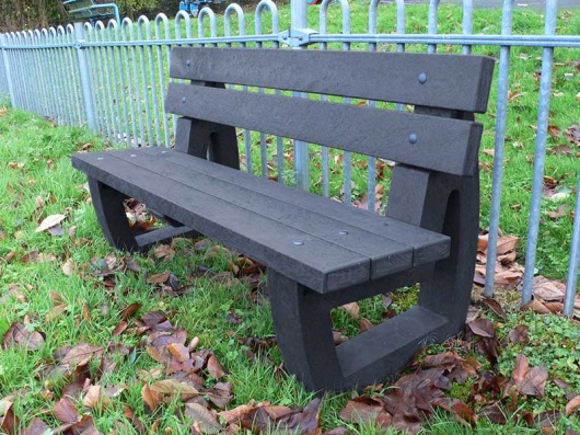 Recycled Plastic 3 Seater Garden/Park Bench | Bradley