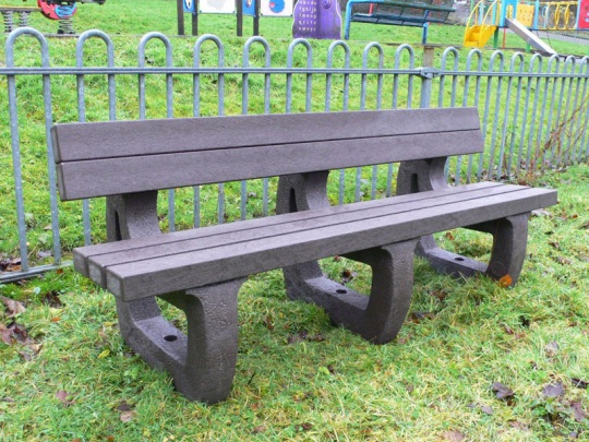 Recycled Plastic Garden Bench 4 Seater Colne by Kedel