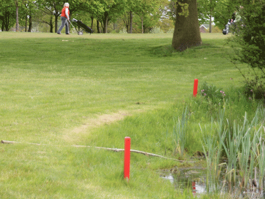 Golf Course Marker Post - Recycled Plastic Wood