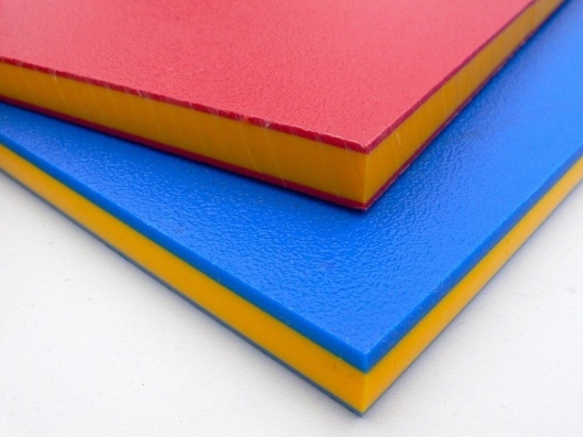 HDPE Sheet - Sandwich Colours
