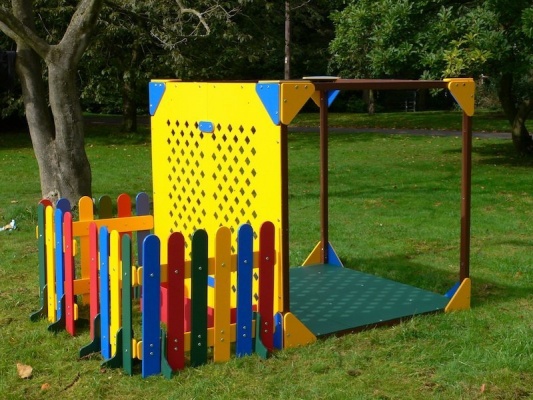 Cube Play Den  Play House  Multicoloured Recycled Plastic