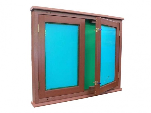 Recycled Plastic Information/Notice Stand  Two Door