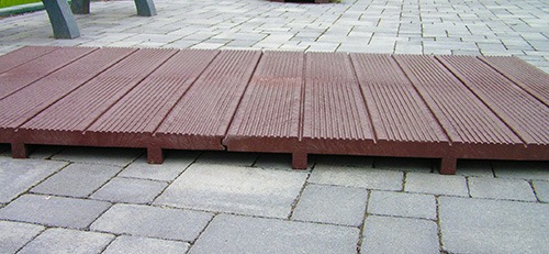 Modular Decking - Moulded Recycled Plastic Composite Section