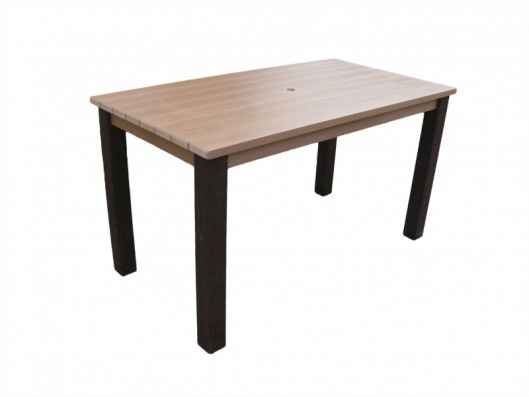 Thames Garden Table  Synthetic Wood Top  Recycled Plastic