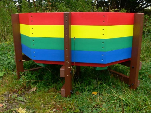 Recycled Plastic Multicoloured Children's Buddy Bench