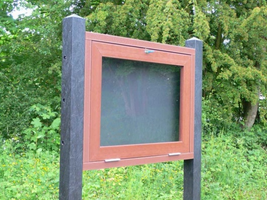 Recycled Plastic Information Stand  Notice Board