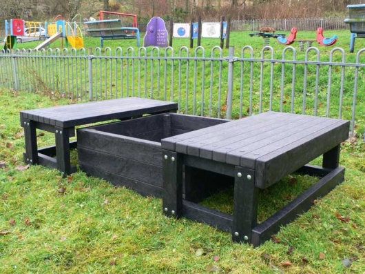 Sand pit with 2 seats  Recycled Plastic