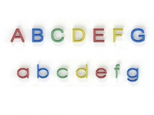 Alphabet (400mm) - Upper and Lowercase Letters - Plastic HDPE