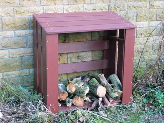 Recycled Plastic Wood/Log Store Unit