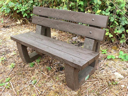 Recycled Plastic 2 Seater Garden/Park Bench  Bradley