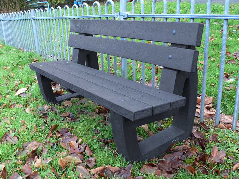 Recycled Plastic 3 Seater Garden/Park Bench  Bradley