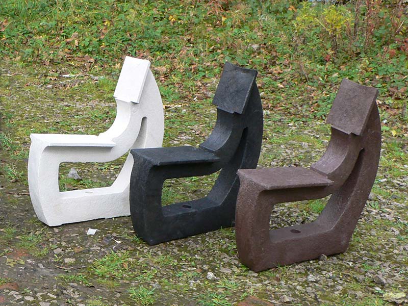 Recycled Mixed Plastic bench Legs