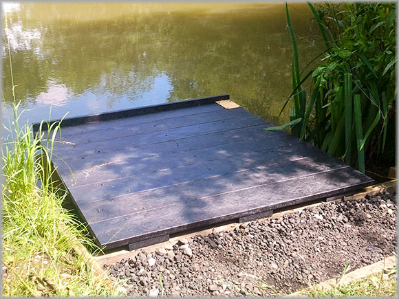 Recycled Plastic Fishing Platform, Fishing Peg