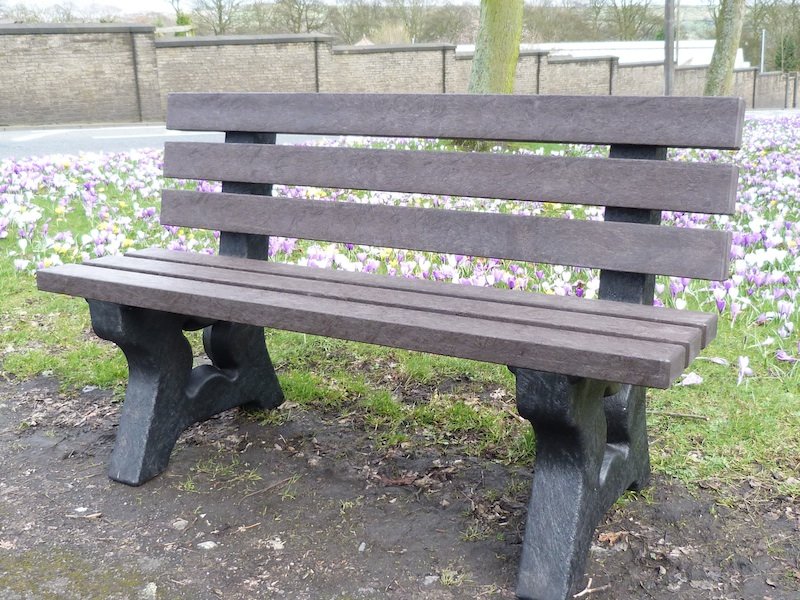 Irwell 3 Seater Recycled Plastic Garden Bench