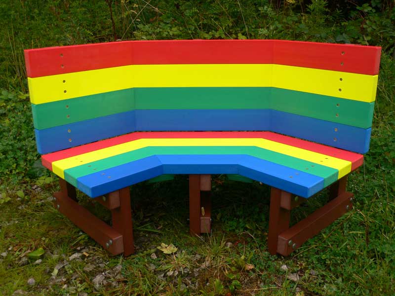 Recycled Plastic Buddy Bench for School or Nursery Playground