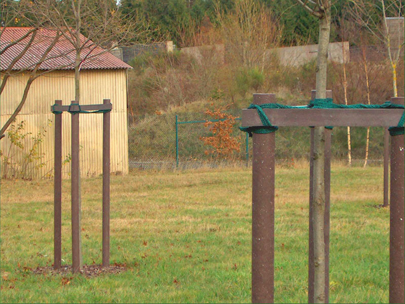 Reinforced Recycled Plastic Round Post Flat Top 80mm