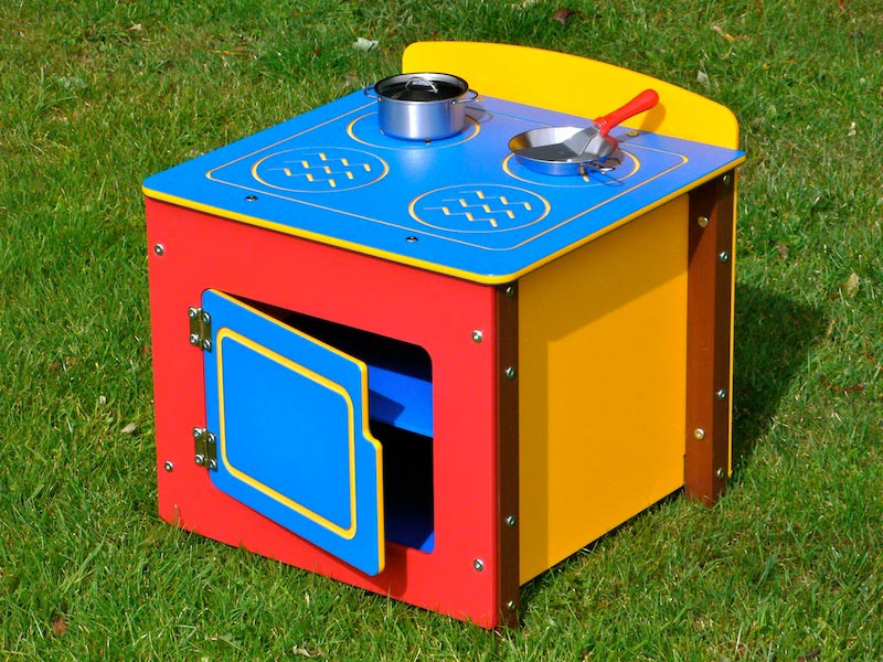Children's Multicoloured Recycled Plastic Play Cooker Unit