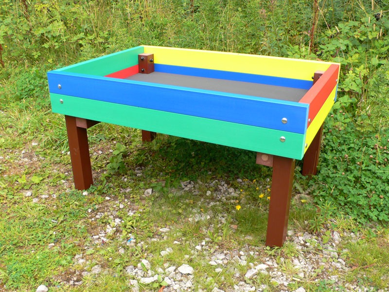 Rainbow Coloured Raised Bed / Planter  Recycled Plastic Wood