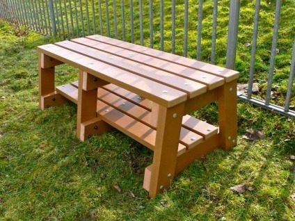 Recycled Plastic 2 Seater Bench  Thames Sports