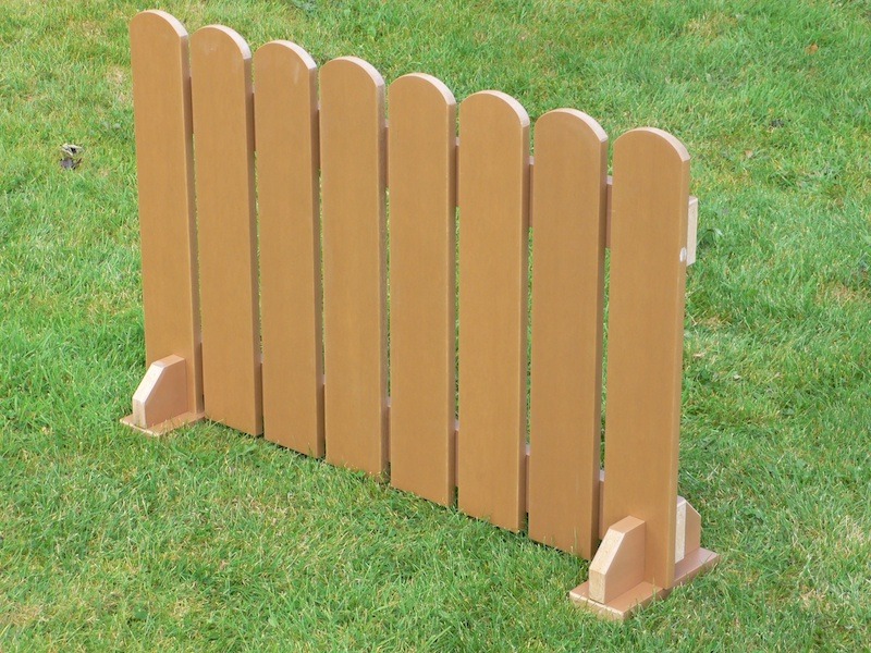 Picket Fence Panels - Portable  Recycled Plastic Wood