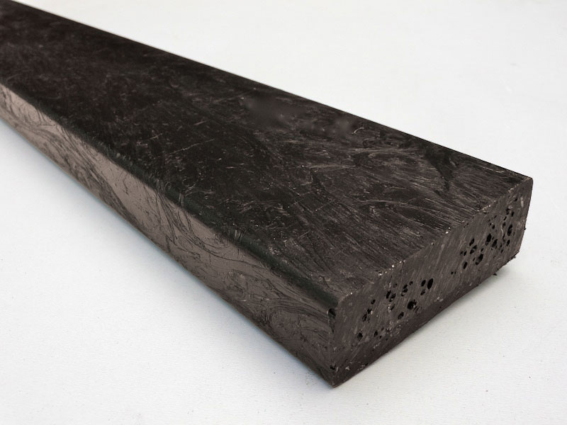 Recycled Plastic Lumber Mixed Plastic 75mm x 25mm x 2.75m