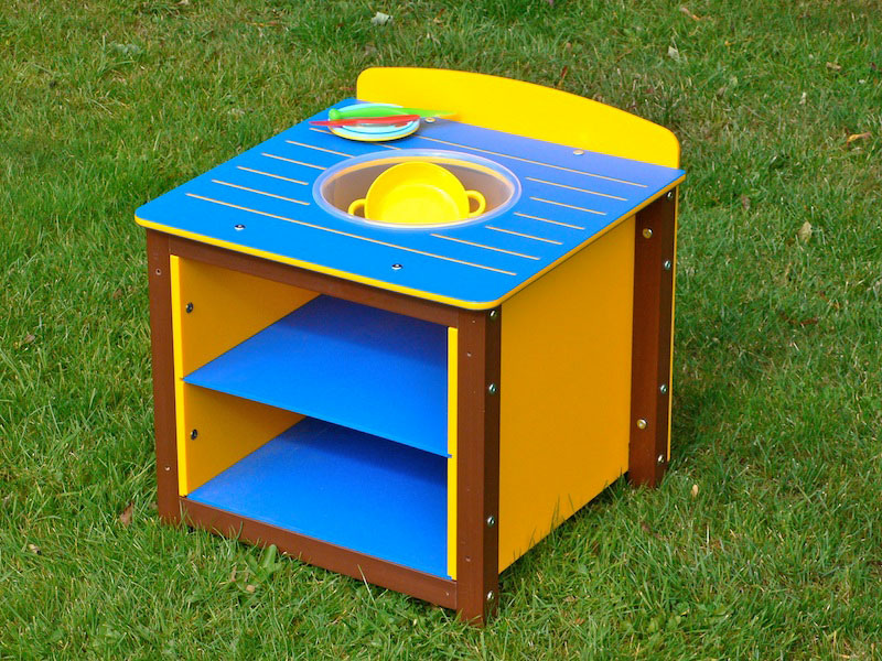 Children's Multicoloured Recycled Plastic Play Sink Unit