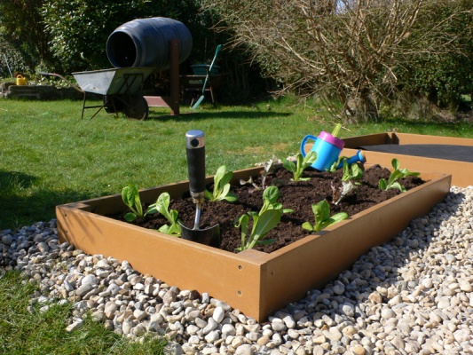 Recycled Plastic Raised Bed, Plastic Garden Beds