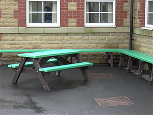 Recycled Plastic Playground Furniture